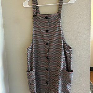 'Mixed the reads' plaid dress